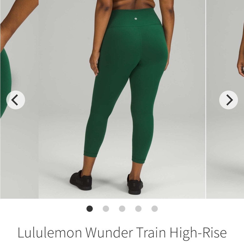 Lululemon Wunder Train High-Rise Tight 25" - EVERGLADE green